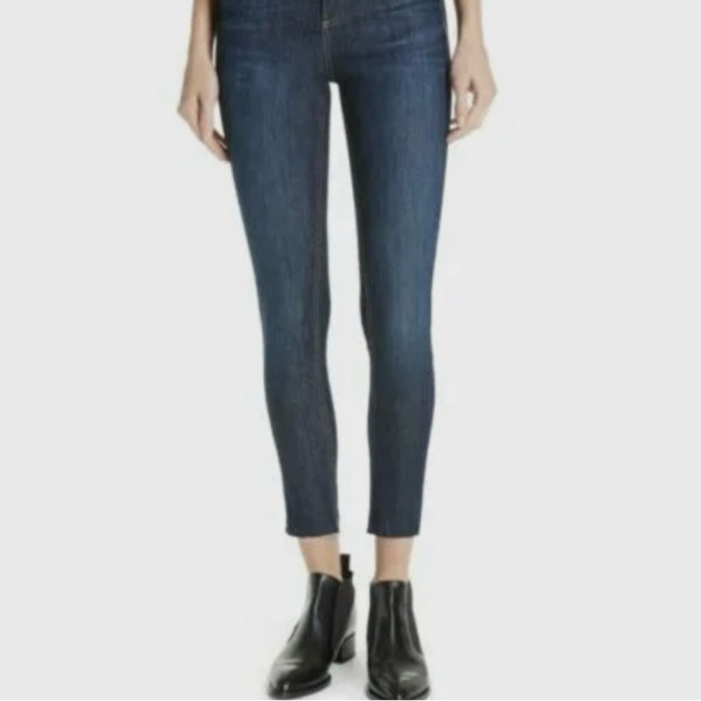 Rag & Bone Dark Blue Women's 10 inch Skinny Jeans - Classic Stretch Denim